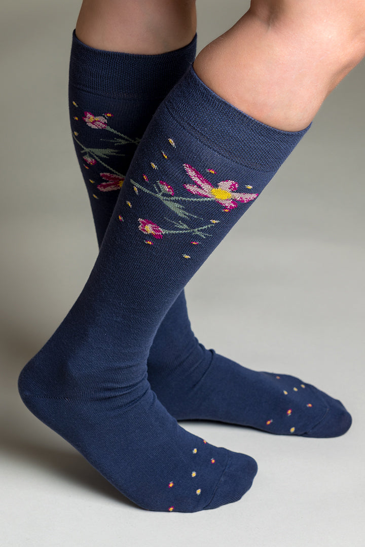 HIGH SOCKS - BLUE
