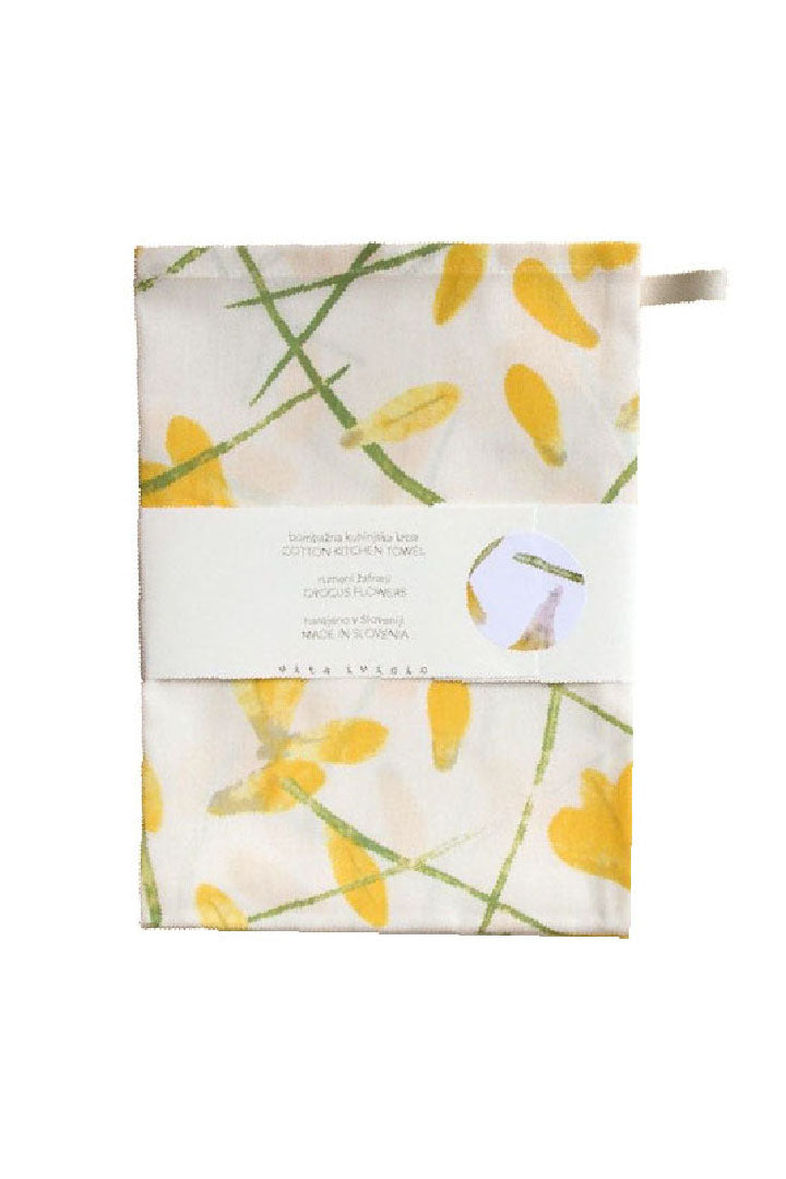 KITCHEN TOWEL CROCUS FLOWERS