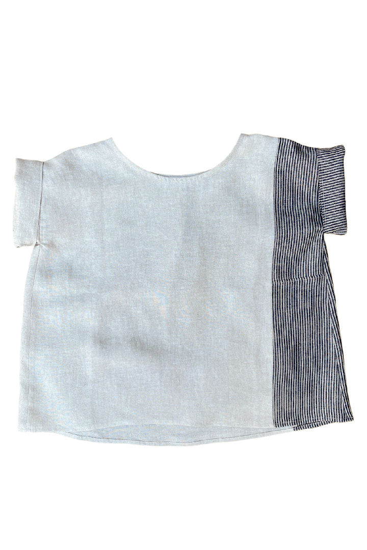 LINEN SQUARE TOP (available in size: 38, 40/42)