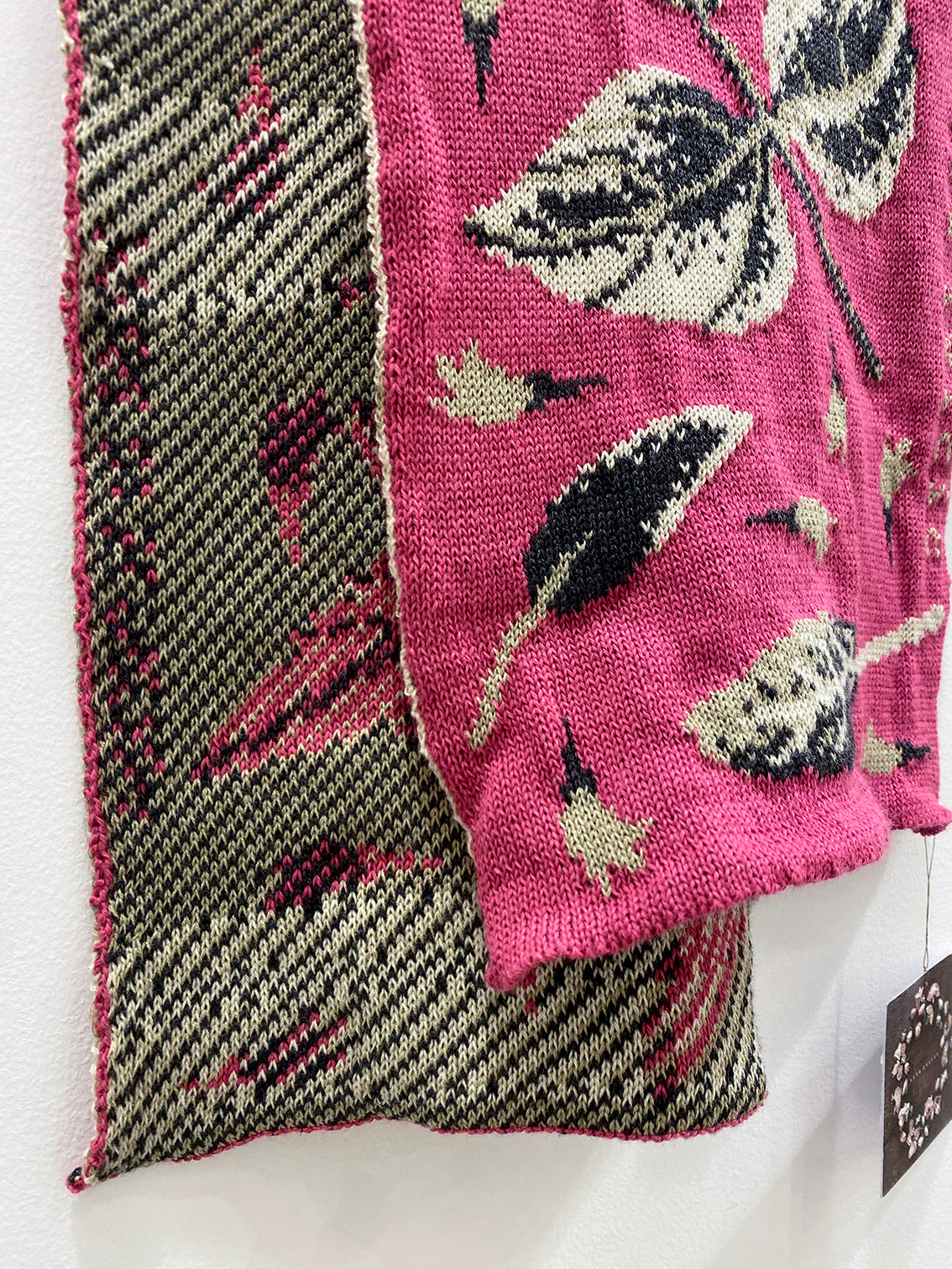 Knitted scarf - pink