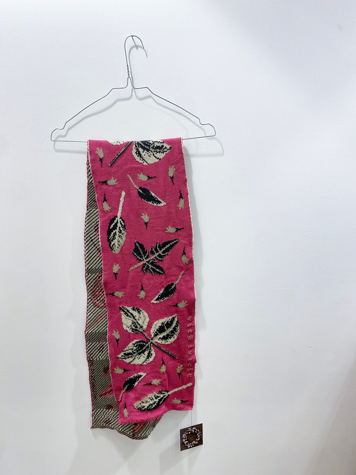 Knitted scarf - pink