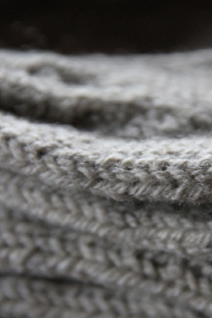 HAND KNITTED SOCKS - GREY