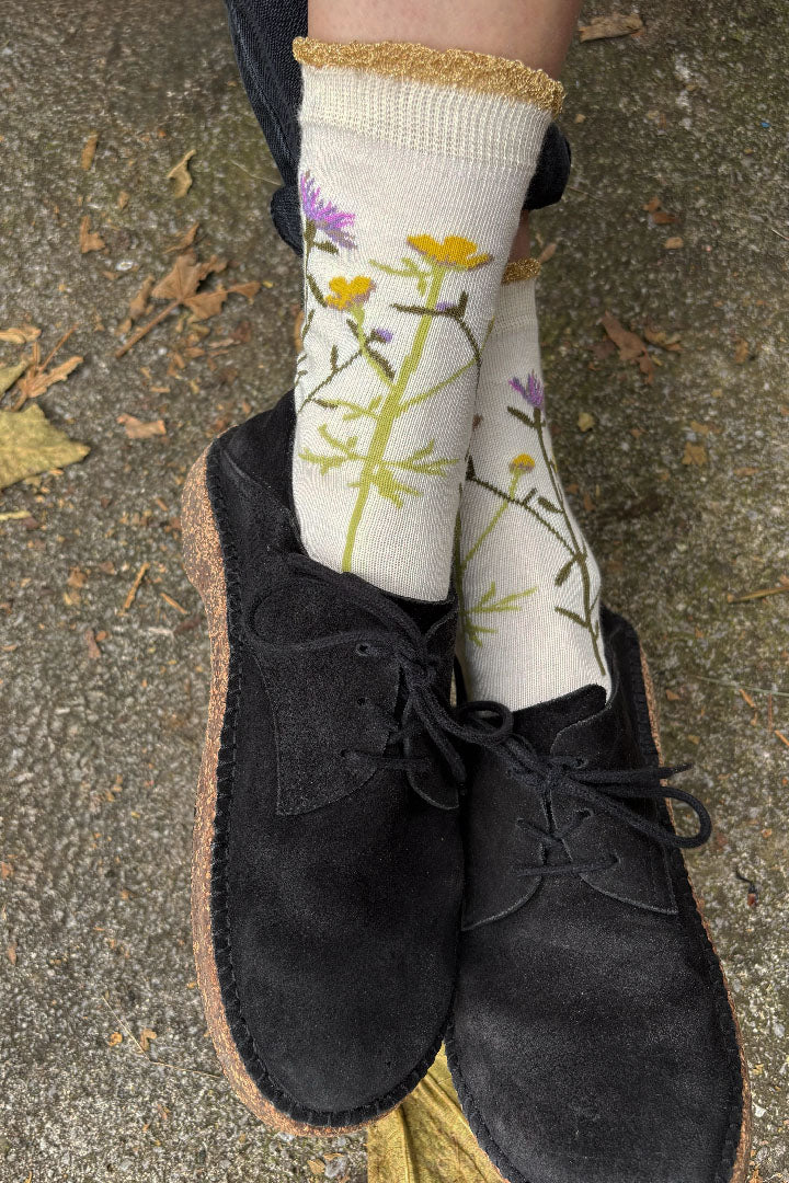 Buttercup and Knapweed socks - TWO PAIRS