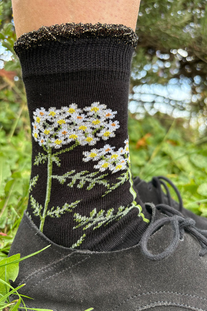 FOUR PAIRS - floral socks
