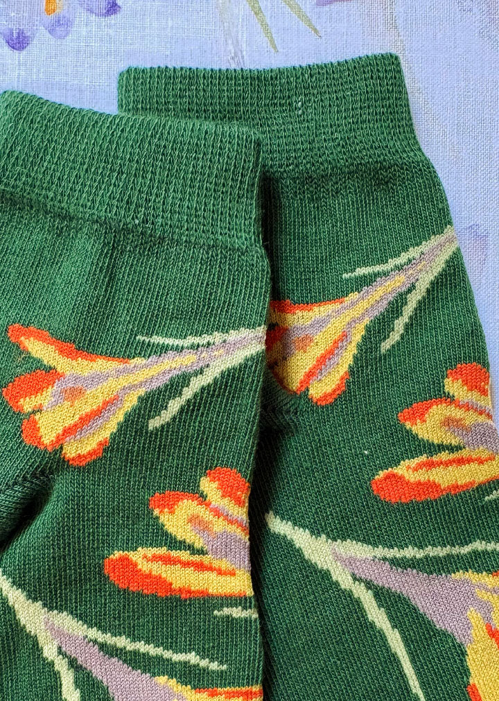 Crocus Flower Socks low-cut