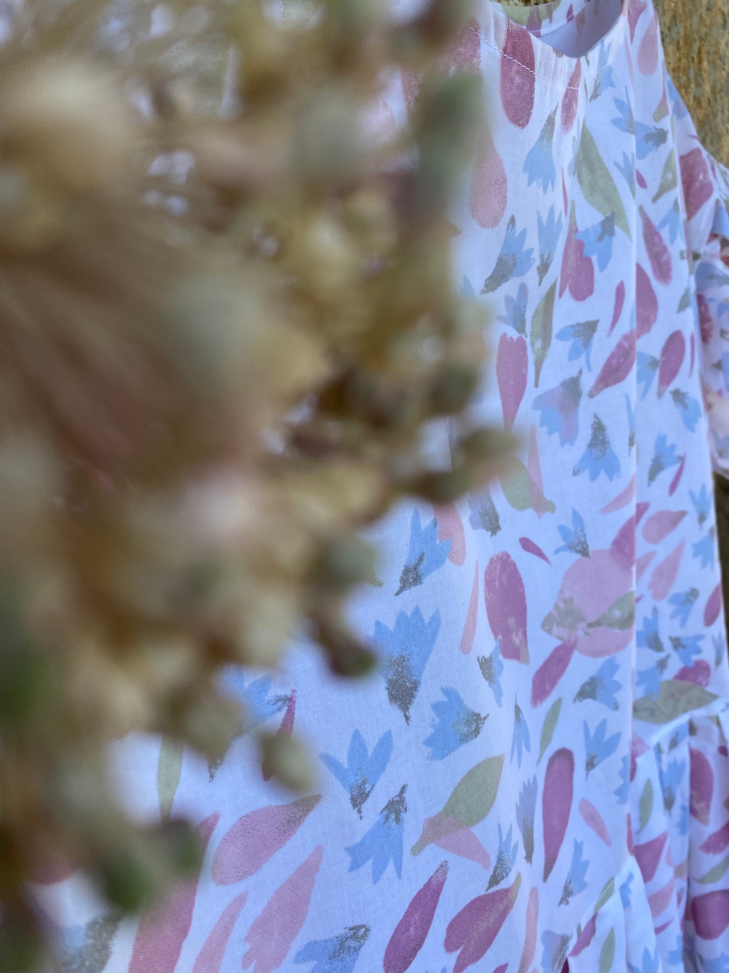 DRESS - PEONIES AND BLUEBELLS (available in size: 34/36, 38/40)