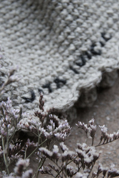 HAND KNITTED HAT - GREY