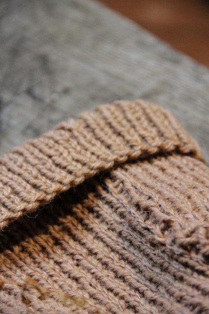 HAND KNITED HAT - TERRACOTTA