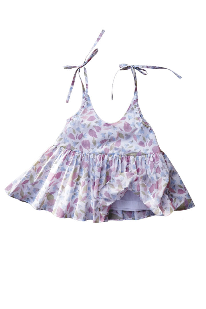 PEONIES AND BLUEBELLS STRAP TOP (available in size 36, 38)