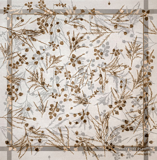Oregano and asparagus in beige