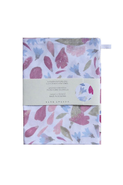 KITCHEN TOWEL PEONIES AND BLUEBELLS