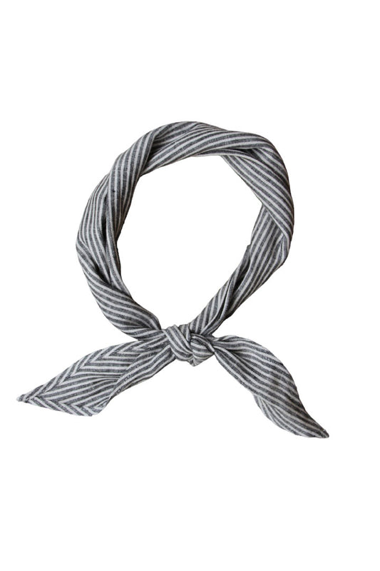 LINEN SCARF - BLACK