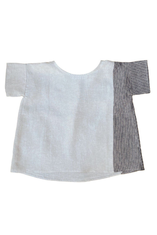 LINEN SQUARE TOP (available in size: 38, 40/42)