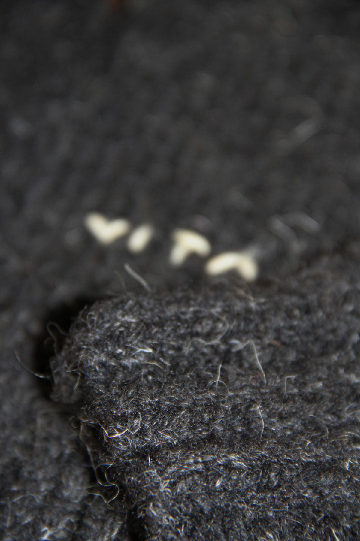 HAND KNITTED MITTENS - BLACK