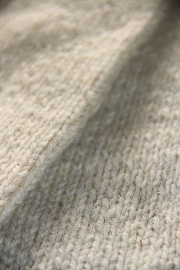 HAND KNITTED MITTENS - NATURAL