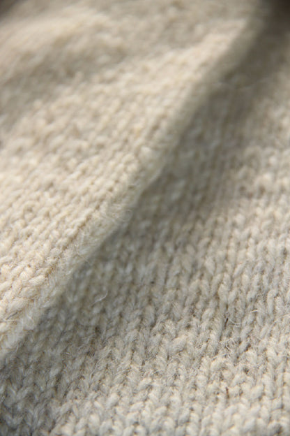 HAND KNITTED MITTENS - NATURAL