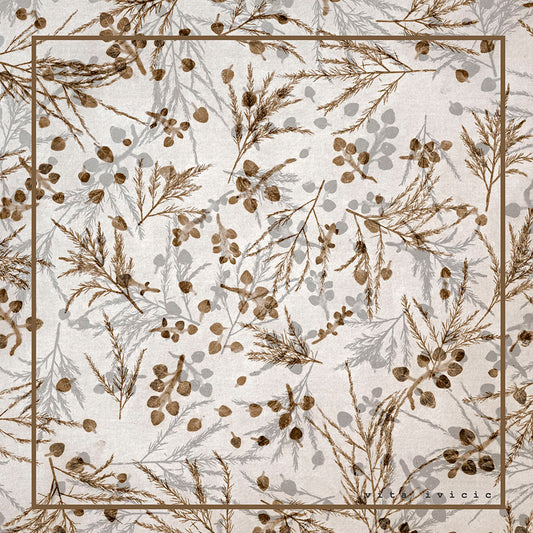 Oregano and Asparagus in beige