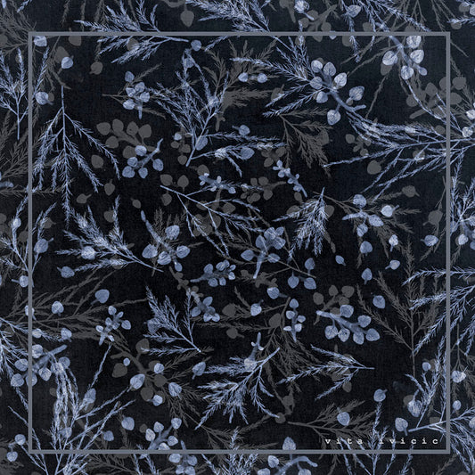 Oregano and Asparagus in blue