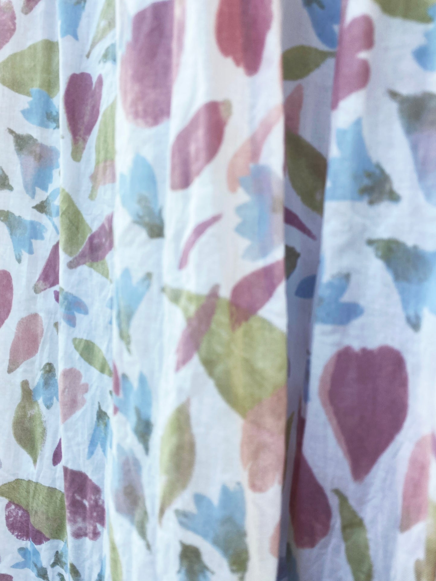 PEONIES AND BLUEBELLS LONG SCARF