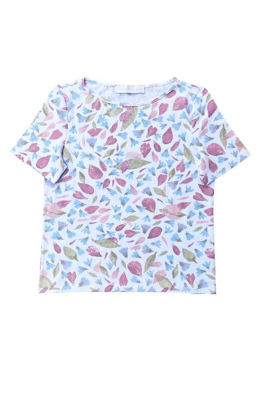PEONIES AND BLUEBELLS T-SHIRT