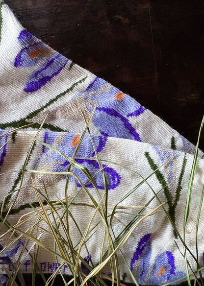 Crocus Flower Socks low cut