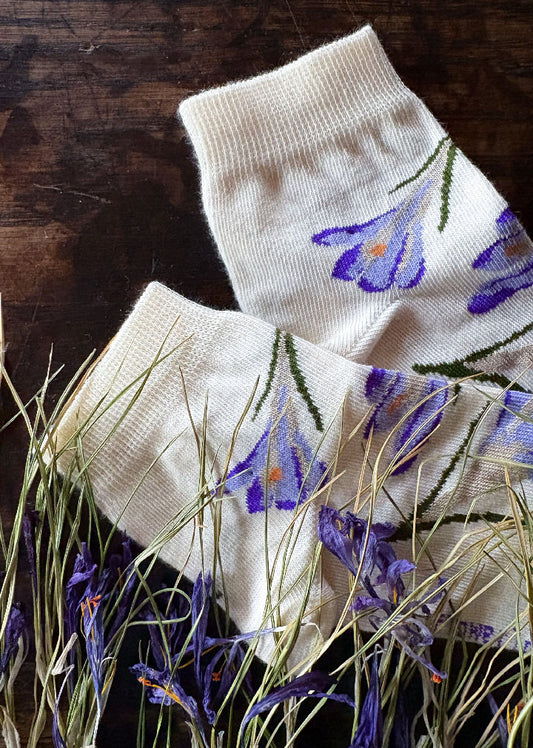 Crocus Flower Socks low cut - PREORDER