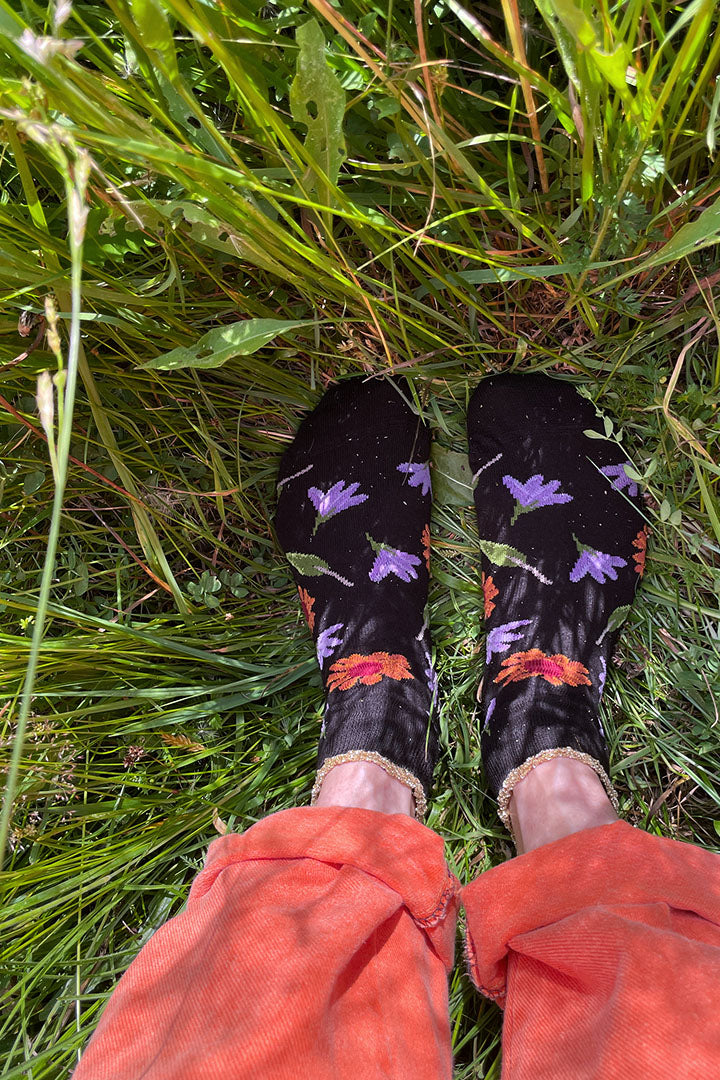 Summer flowers socks - THREE PAIRS