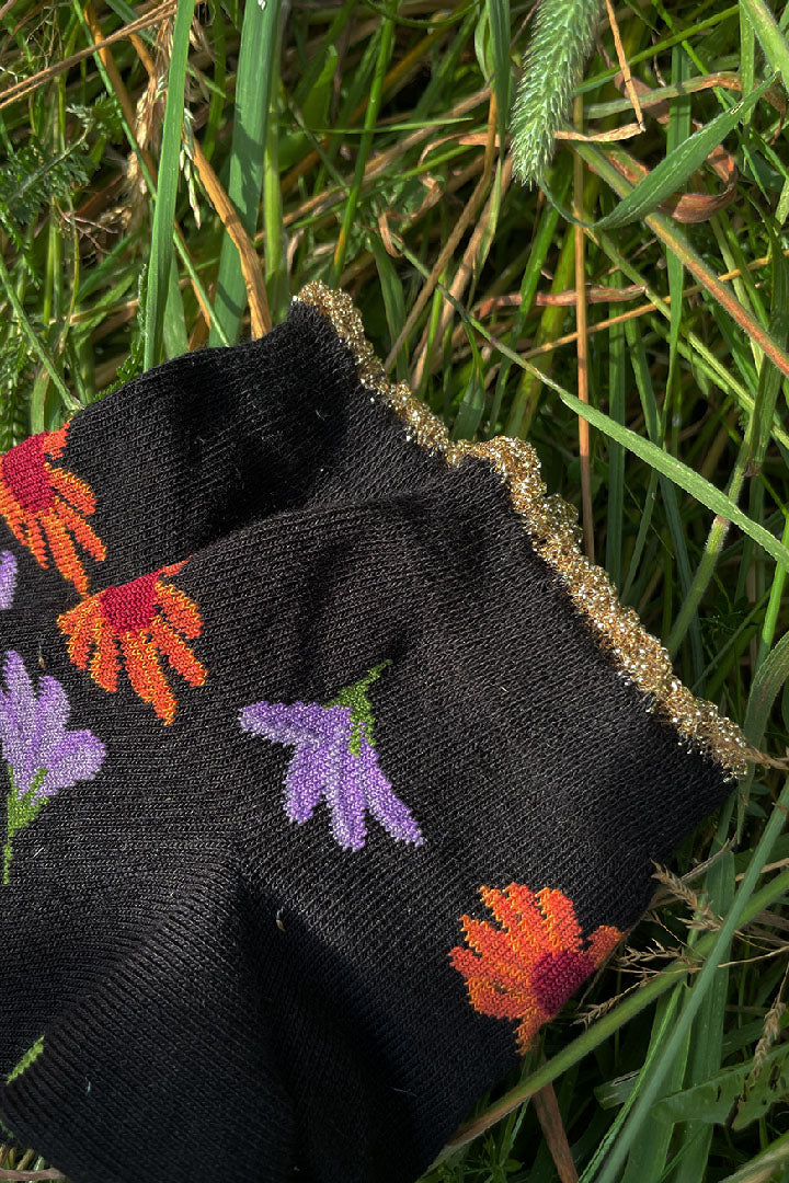 Summer flowers socks - THREE PAIRS