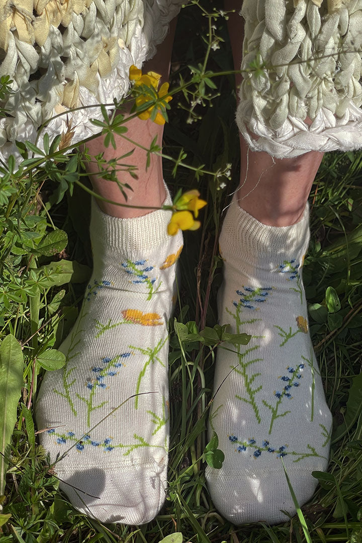Summer flowers socks - THREE PAIRS
