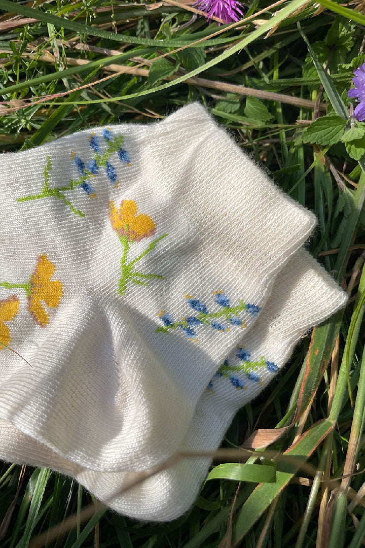 Meadow socks - off white