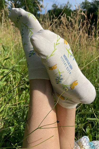 Meadow socks - off white