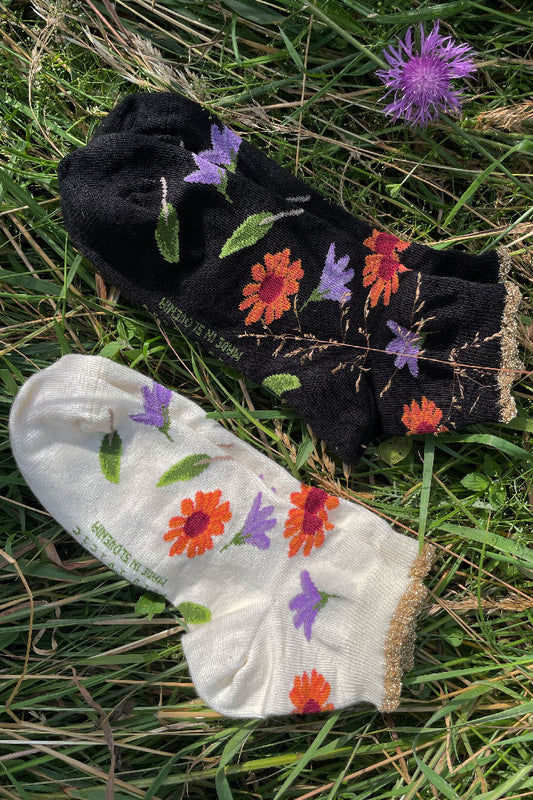 Summer flowers socks - TWO PAIRS