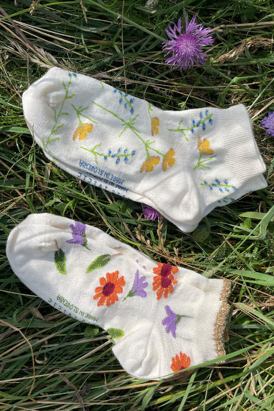 Summer flowers socks - TWO PAIRS