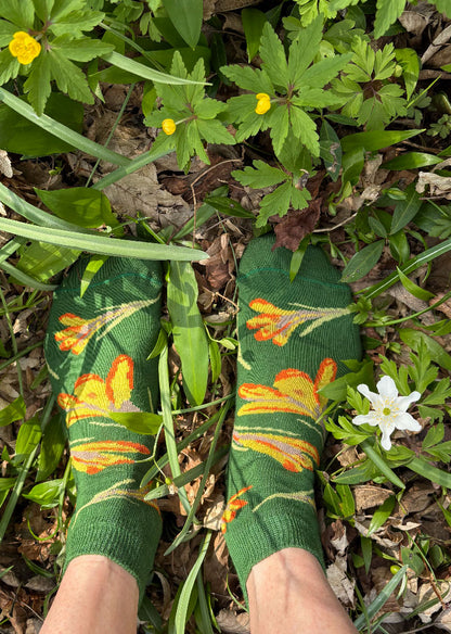 FOUR PAIRS - Floral Socks  PREORDER