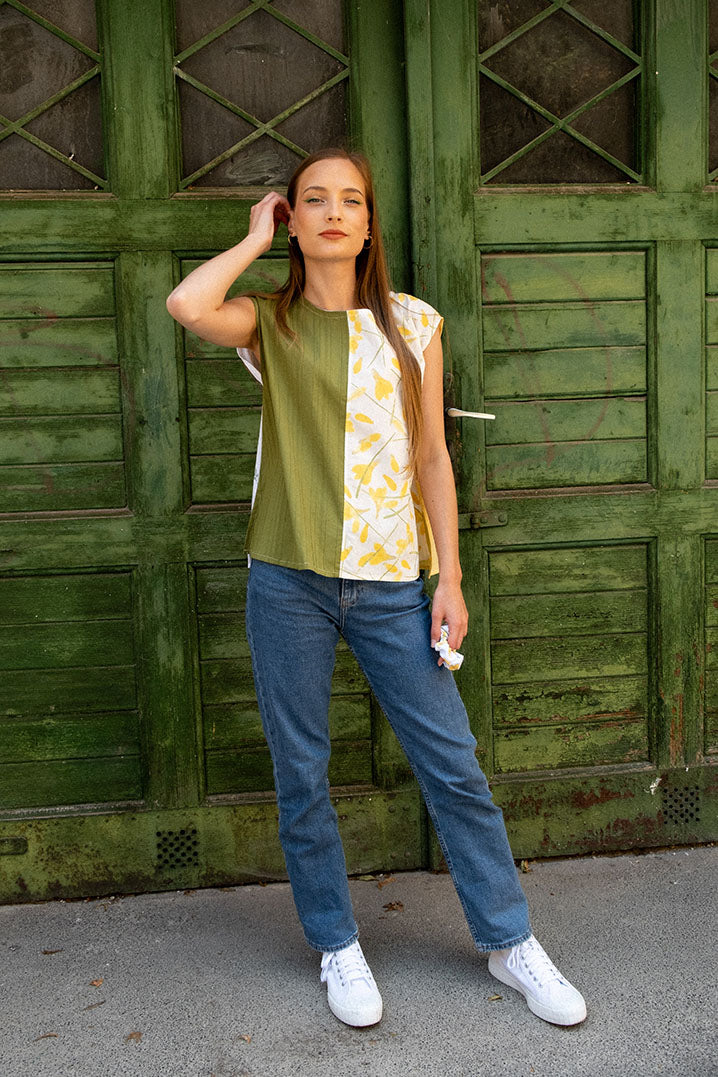patchwork floral blouse by morja x vita ivicic
